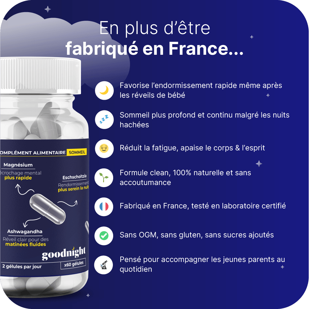 Goodnight - Compléments alimentaire pour le sommeil - pour un sommeil réparateur - My Good Night