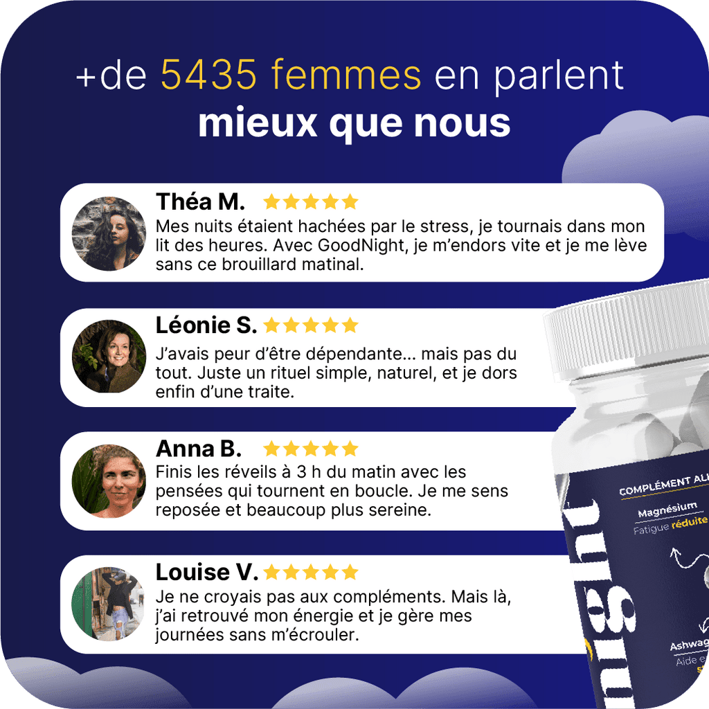 Goodnight - Compléments alimentaire pour le sommeil - pour un sommeil réparateur - My Good Night