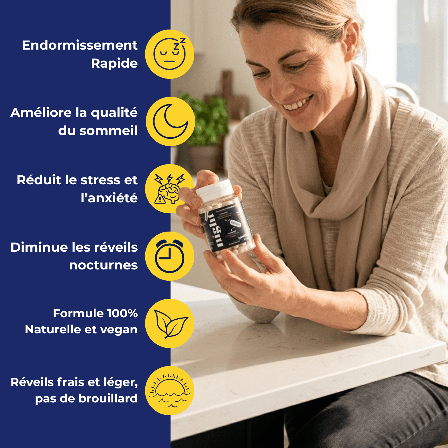 GoodNight™ – Enfin mieux dormir - Compléments alimentaire pour le sommeil - pour un sommeil réparateur - My Good Night