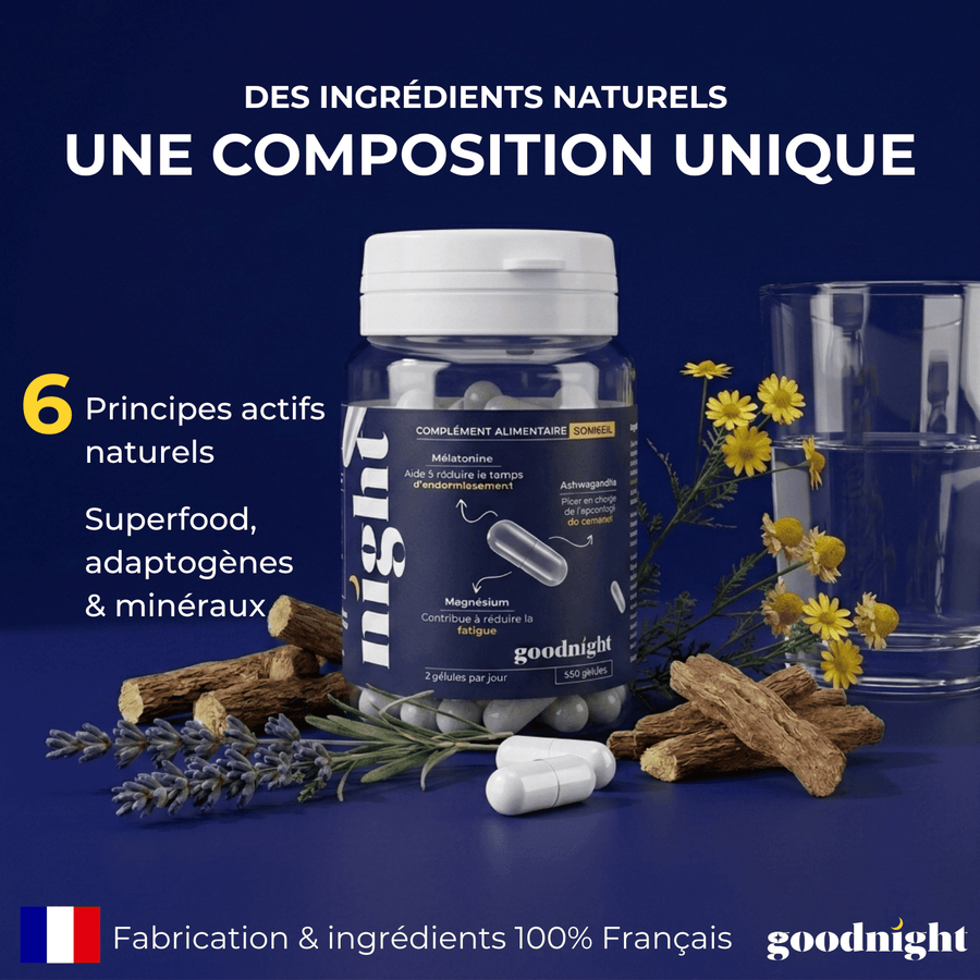 GoodNight™ – Enfin mieux dormir - Compléments alimentaire pour le sommeil - pour un sommeil réparateur - My Good Night