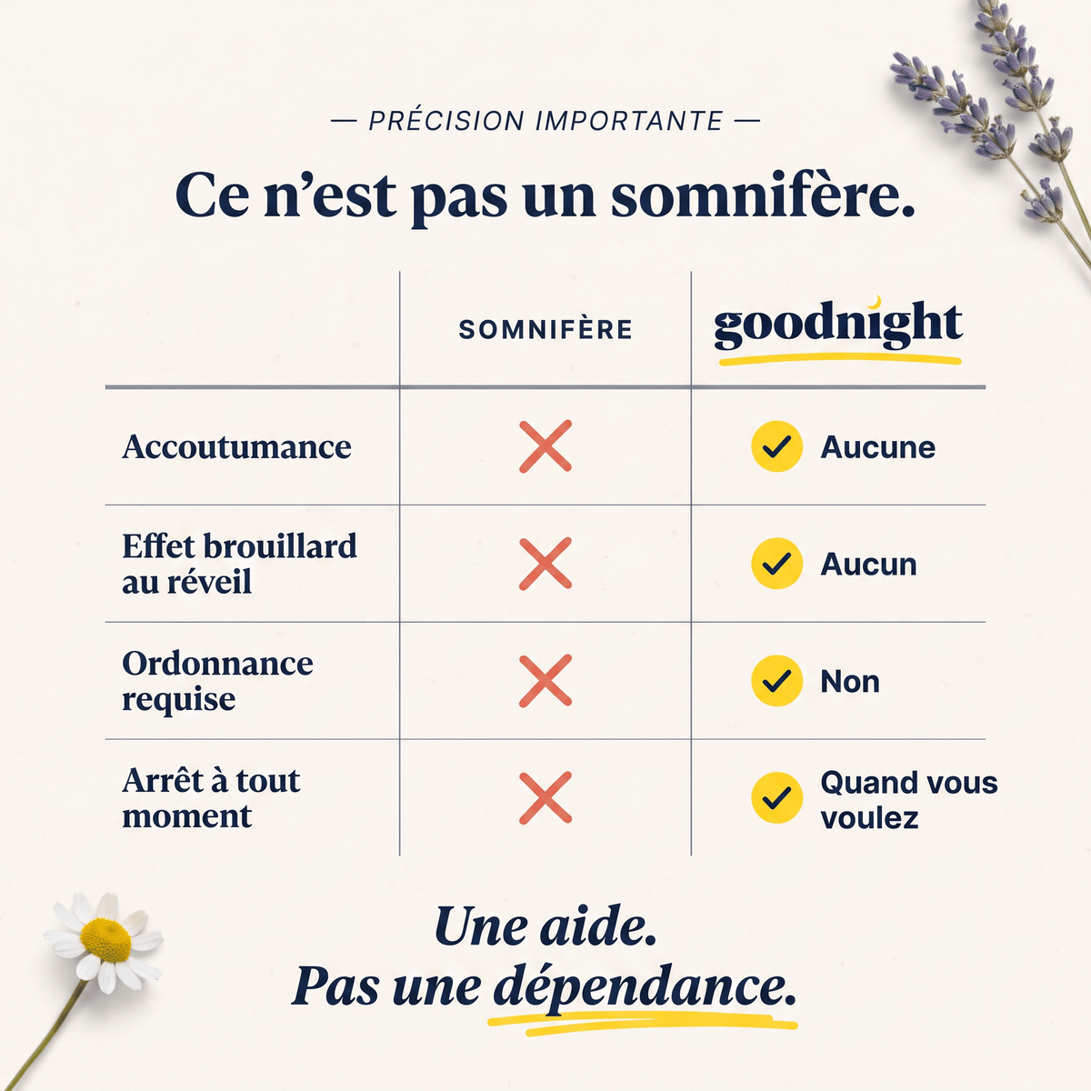 Goodnight NEW - Compléments alimentaire pour le sommeil - pour un sommeil réparateur - My Good Night