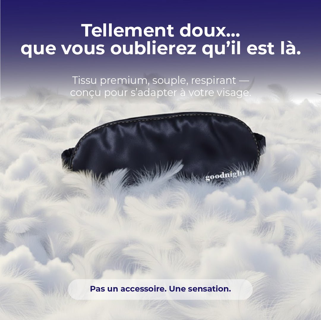 Masque de nuit en soie - Masque de sommeil - pour un sommeil réparateur - My Good Night