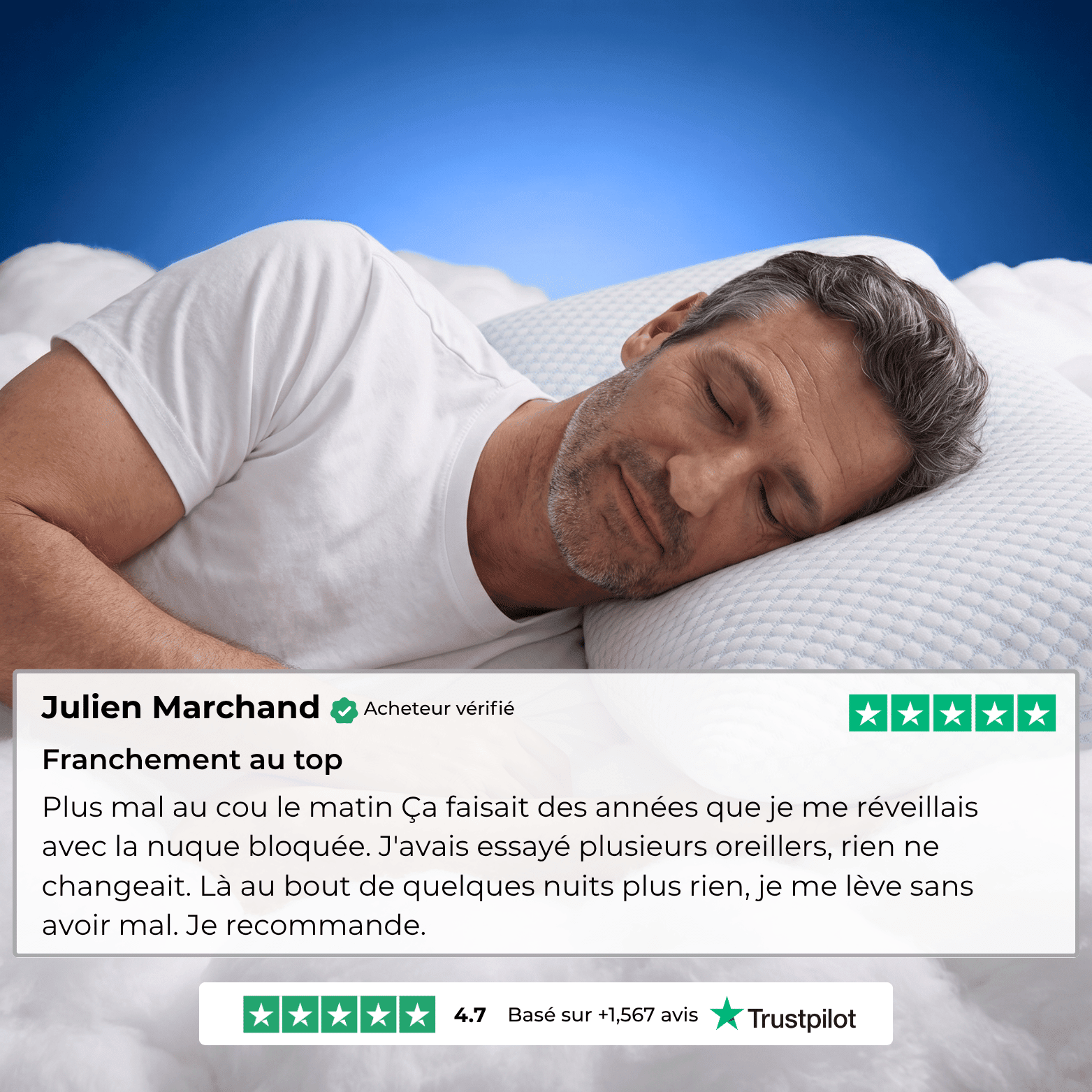 Oreiller NeckFly™ - pour un sommeil réparateur - My Good Night